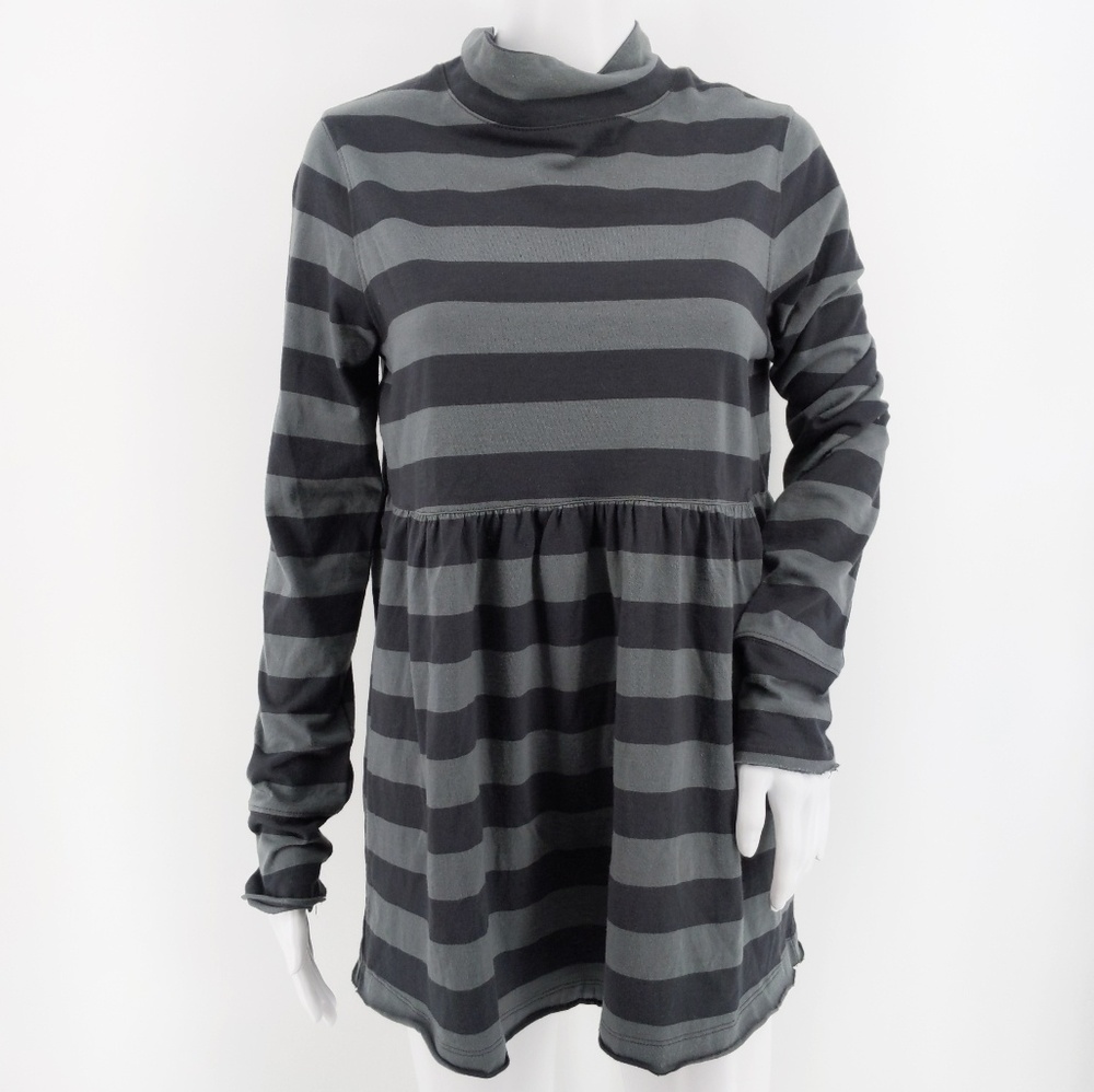 Free People We the Free Gray Striped Long Sleeve S